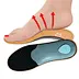 Shock-absorbing leather boot insoles - reduces heel impact on hard surfaces